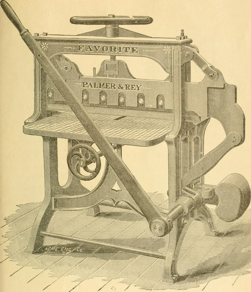 An illustration from The Newspaper man, 1893, leaf 66