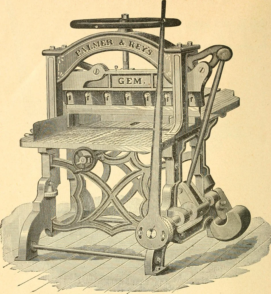 An illustration from The Newspaper man, 1893, leaf 97