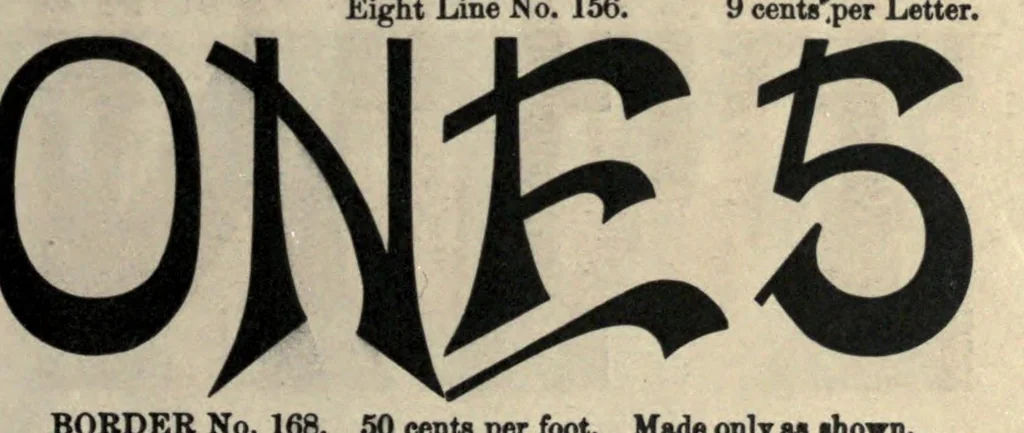 An illustration from New specimen book, 1884, leaf 157