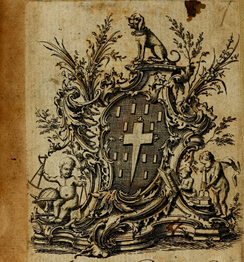 An illustration from A new systeme of geography : designed in a most plain and easie method, for the better understanding of that science : accommodated with new maps, of all the empires, kingdoms, principalities, dukedoms, provinces and countries in the whole world : with geographical tables, explaining the divisions in each map, 1694, leaf 1