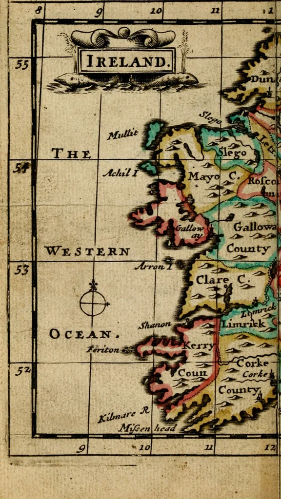 An illustration from A new systeme of geography : designed in a most plain and easie method, for the better understanding of that science : accommodated with new maps, of all the empires, kingdoms, principalities, dukedoms, provinces and countries in the whole world : with geographical tables, explaining the divisions in each map, 1694, leaf 163