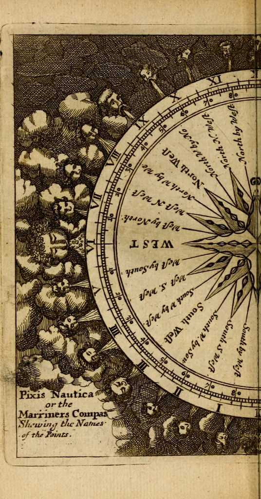 An illustration from A new systeme of geography : designed in a most plain and easie method, for the better understanding of that science : accommodated with new maps, of all the empires, kingdoms, principalities, dukedoms, provinces and countries in the whole world : with geographical tables, explaining the divisions in each map, 1694, leaf 23
