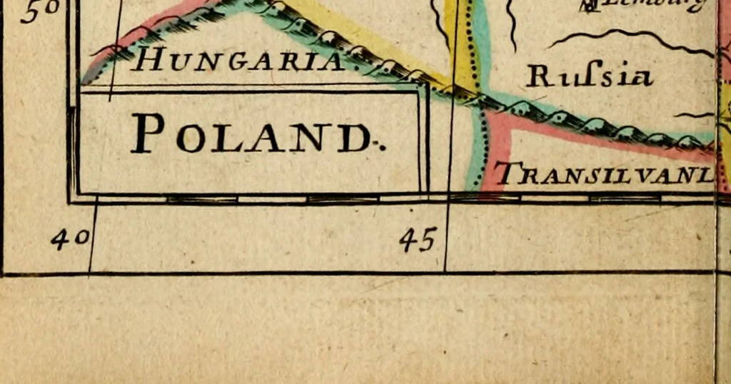 An illustration from A new systeme of geography : designed in a most plain and easie method, for the better understanding of that science : accommodated with new maps, of all the empires, kingdoms, principalities, dukedoms, provinces and countries in the whole world : with geographical tables, explaining the divisions in each map, 1694, leaf 231