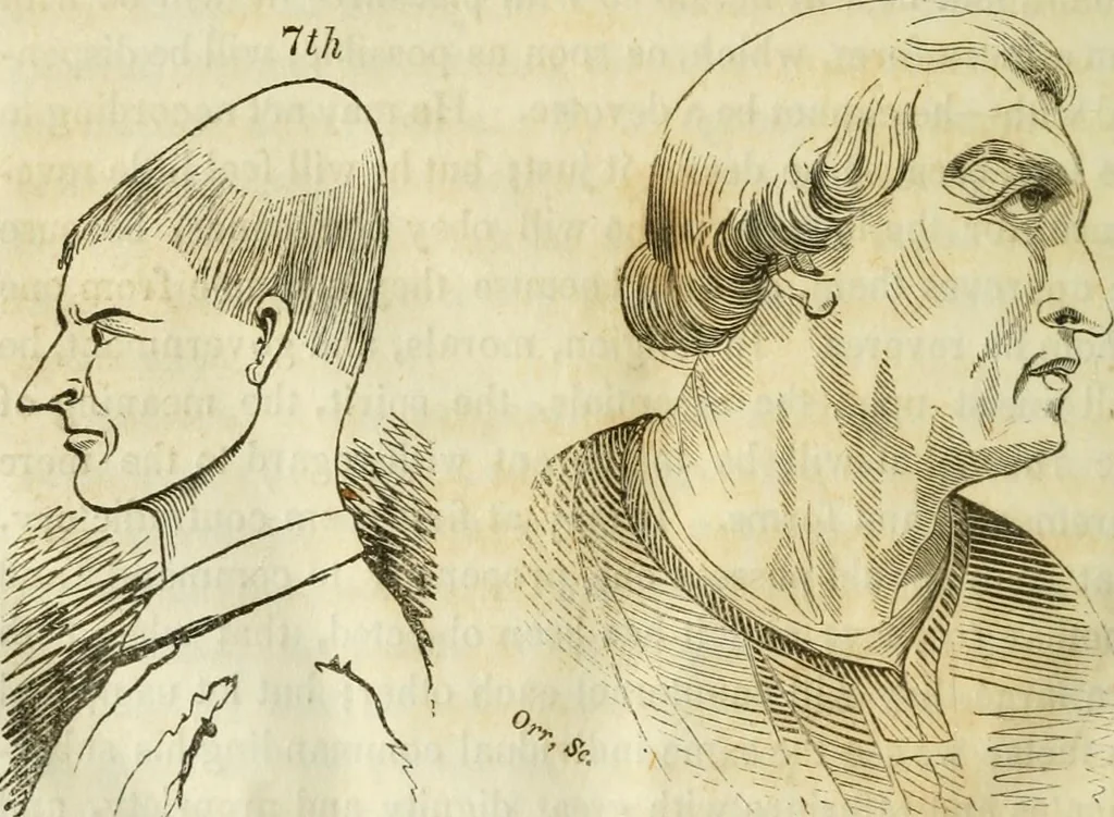 An illustration from A new system of phrenology, 1839, leaf 273