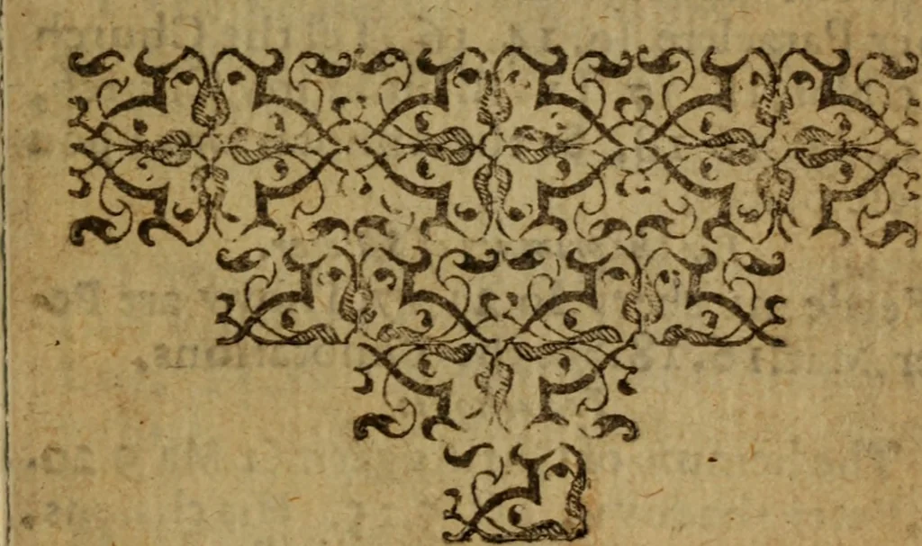 An illustration from The New Testament : translated into English out of the authorized Latin ... with annotations and other helpes by the English college of Rhemes, 1621, leaf 636