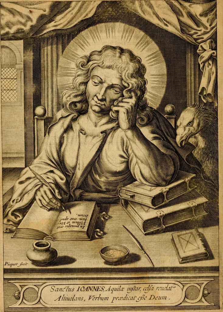 An illustration from The New Testament of Iesus Christ : faithfully translated into English, out of the authentical Latin, diligently conferred with the Greek, & other editions in divers languages : with arguments of books and chapters : annotations, and other helps ..., 1633, leaf 221