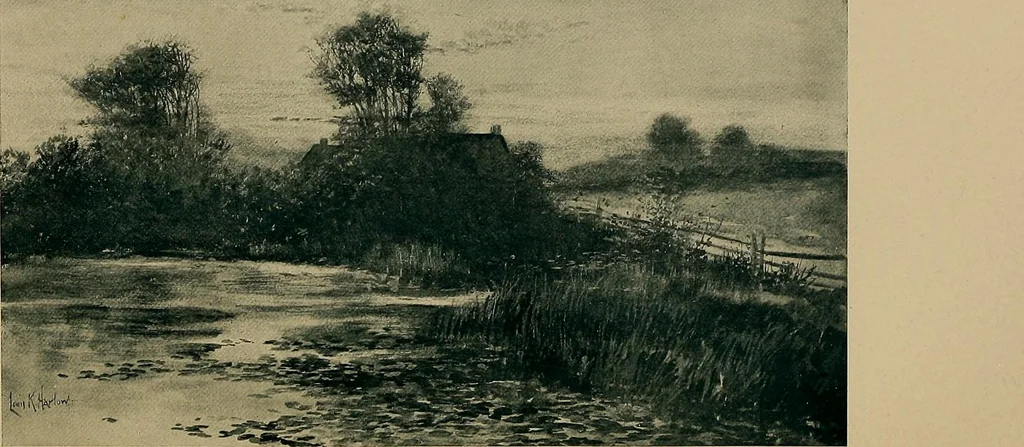 An illustration from Newton Club catalogue of paintings : [exhibition] from December the 9th to December the 17th, 1896, 1896, leaf 38