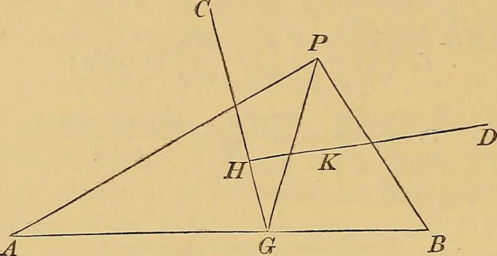 An illustration from Newton's principia, first book sections I, II, III, with notes and illustrations and a collection of problems, principally intended as examples of Newton's methods, 1900, leaf 229