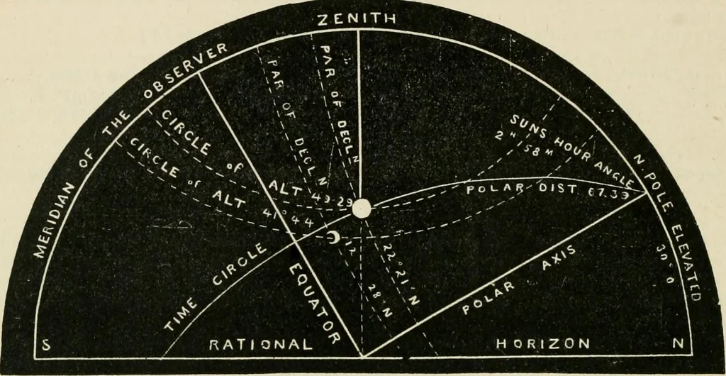An illustration from A new treatise on the practice of navigation at sea : containing all the details necessary to enable the mariner to become a good practical navigator., 1902, leaf 195