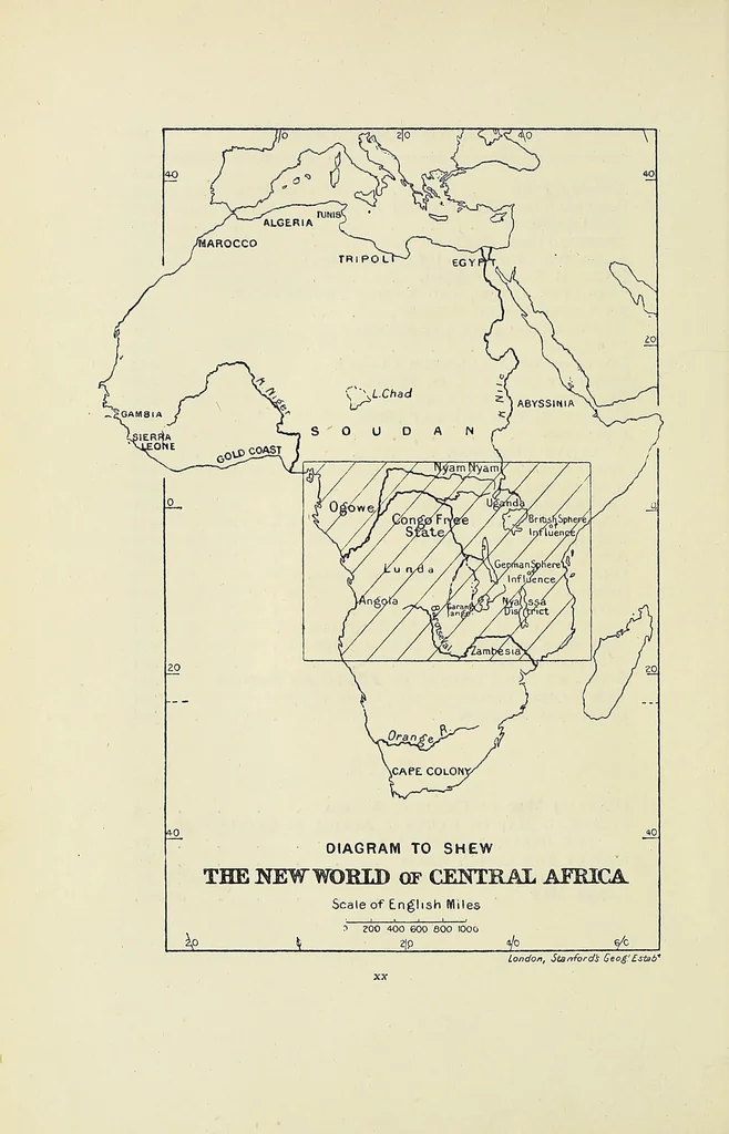 An illustration from The new world of Central Africa. With a history of the first Christian mission on the Congo, 1890, leaf 24