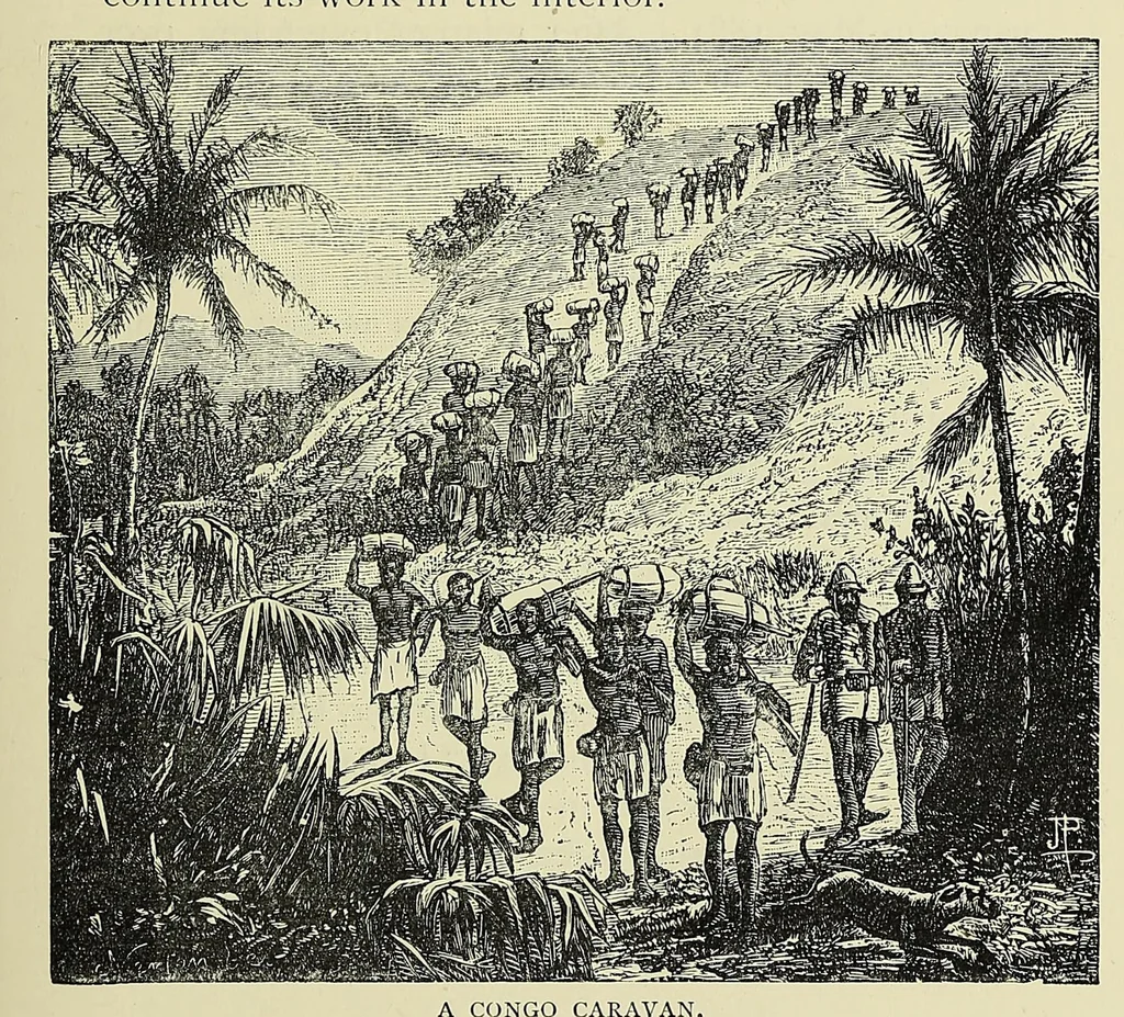 An illustration from The new world of Central Africa. With a history of the first Christian mission on the Congo, 1890, leaf 81