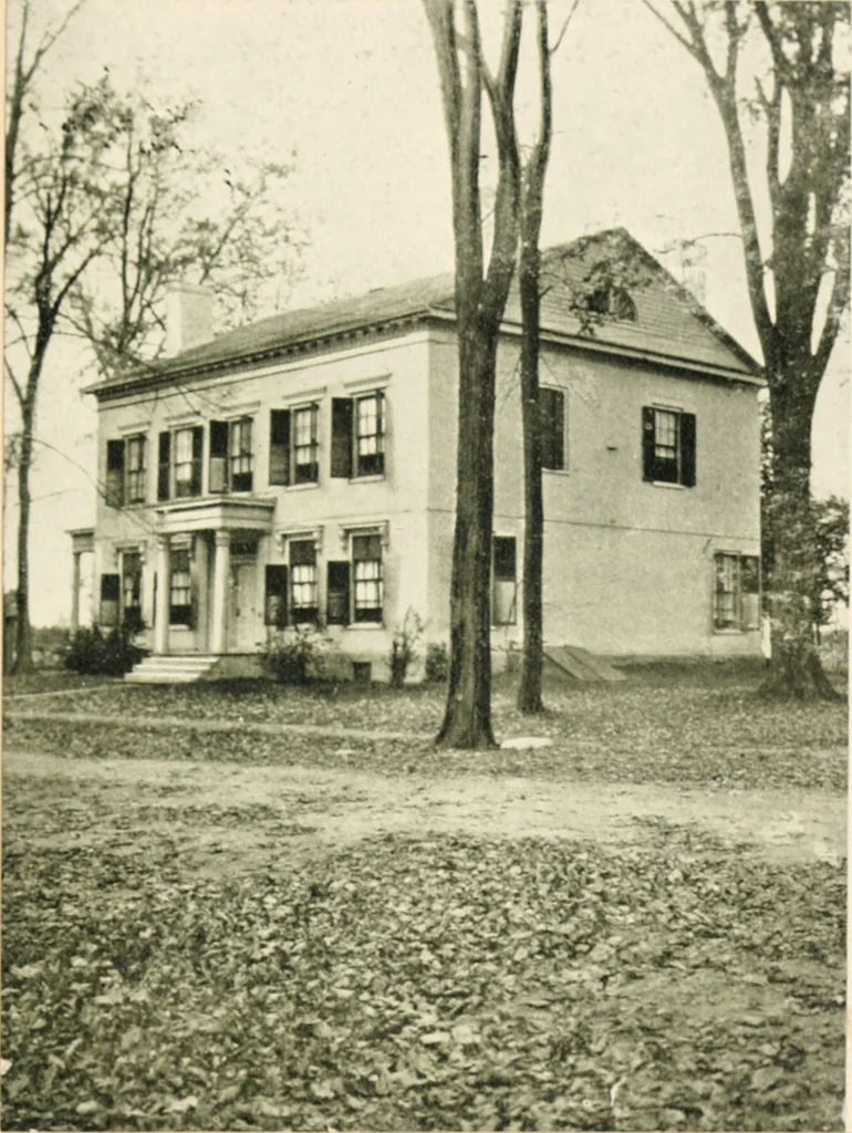 An illustration from The New York and Albany post road from Kings Bridge to "the ferry at Crawlier, over against Albany" : being an account of a jaunt on foot made at sundry convenient times between May and November, nineteen hundred and five, 1905, leaf 96