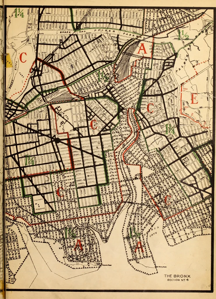 An illustration from New York city building zone resolution restricting the height and use of buildings and prescribing the minimum sizes of their yards and courts; with explanatory notes that will be helpful to owners, builders and architects, 1920, leaf 48