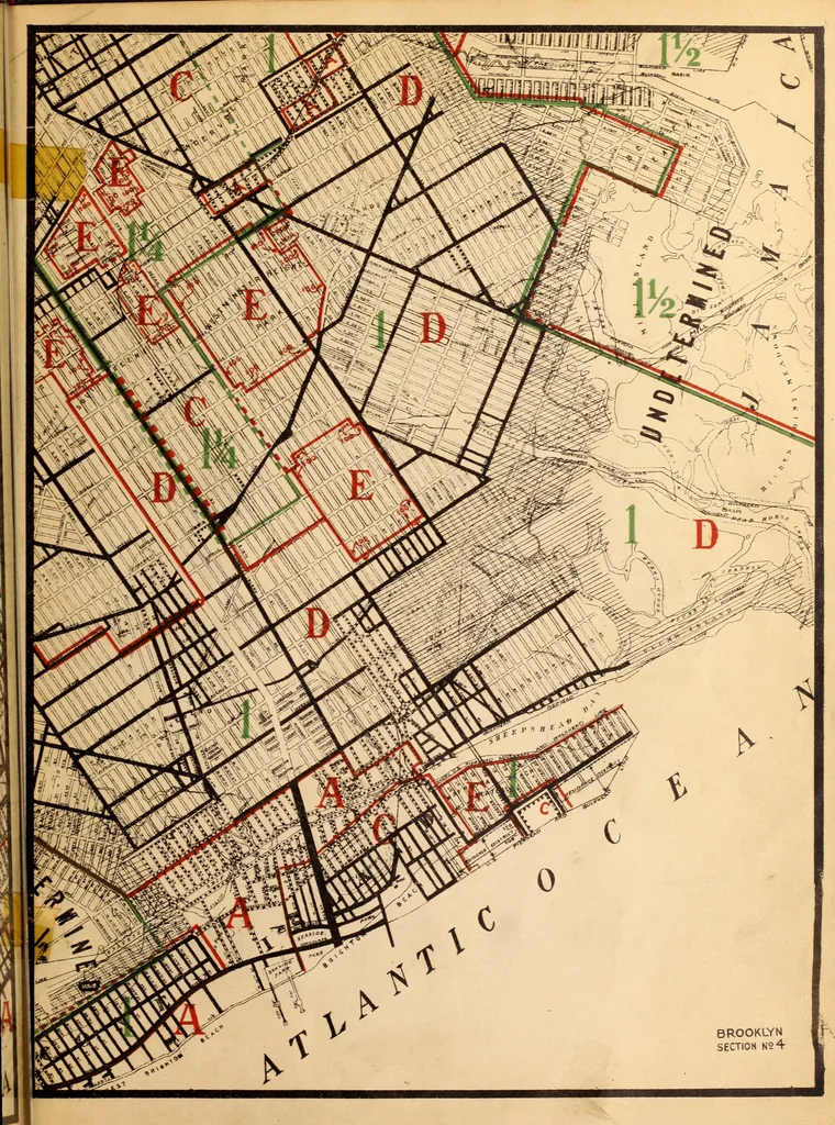 An illustration from New York city building zone resolution restricting the height and use of buildings and prescribing the minimum sizes of their yards and courts; with explanatory notes that will be helpful to owners, builders and architects, 1920, leaf 56