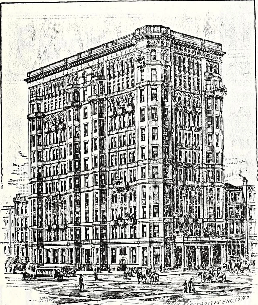 An illustration from New York City record and building trades directory, 1892, leaf 828