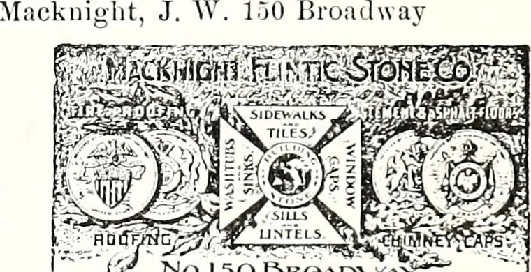 An illustration from New York City record and building trades directory, 1892, leaf 702