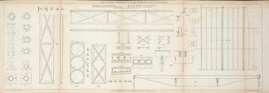 An illustration from New York Crystal Palace : illustrated description of the building, 1854, leaf 95