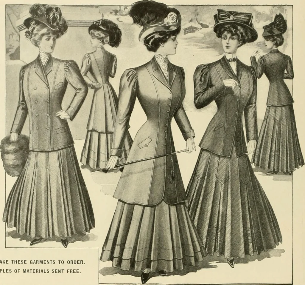 An illustration from New York fashions., 1907, leaf 17