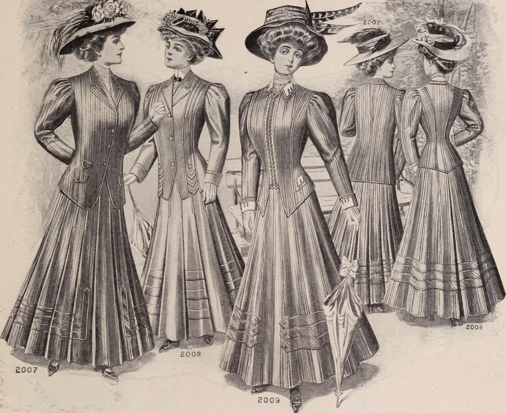 An illustration from New York fashions, 1908, 1908, leaf 12