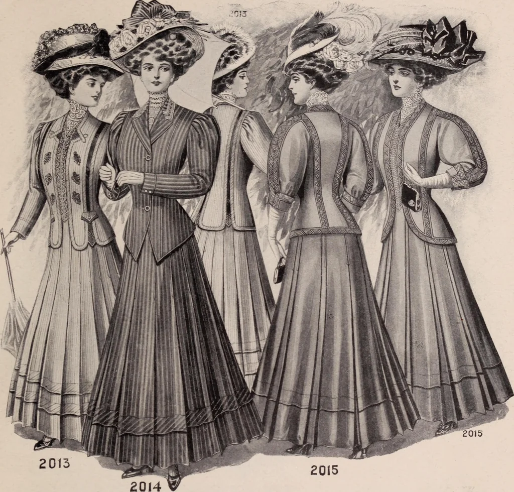 An illustration from New York fashions, 1908, 1908, leaf 14