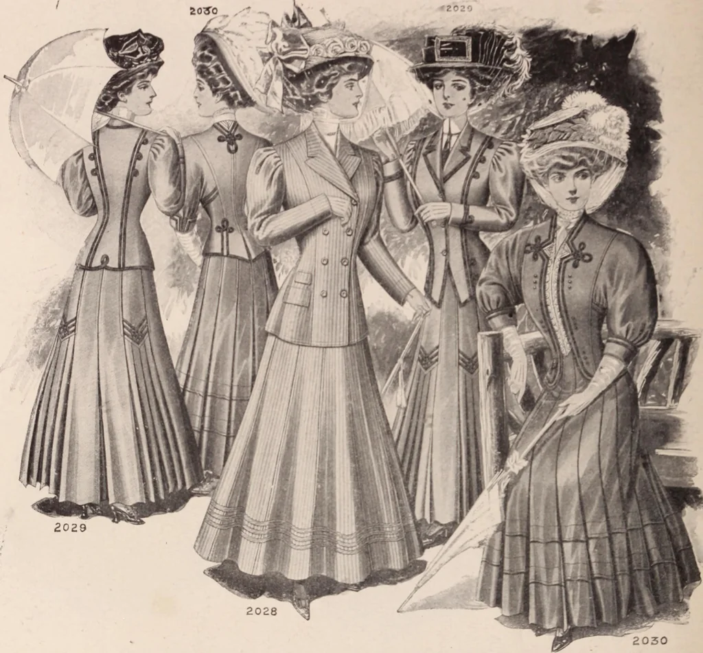 An illustration from New York fashions, 1908, 1908, leaf 19