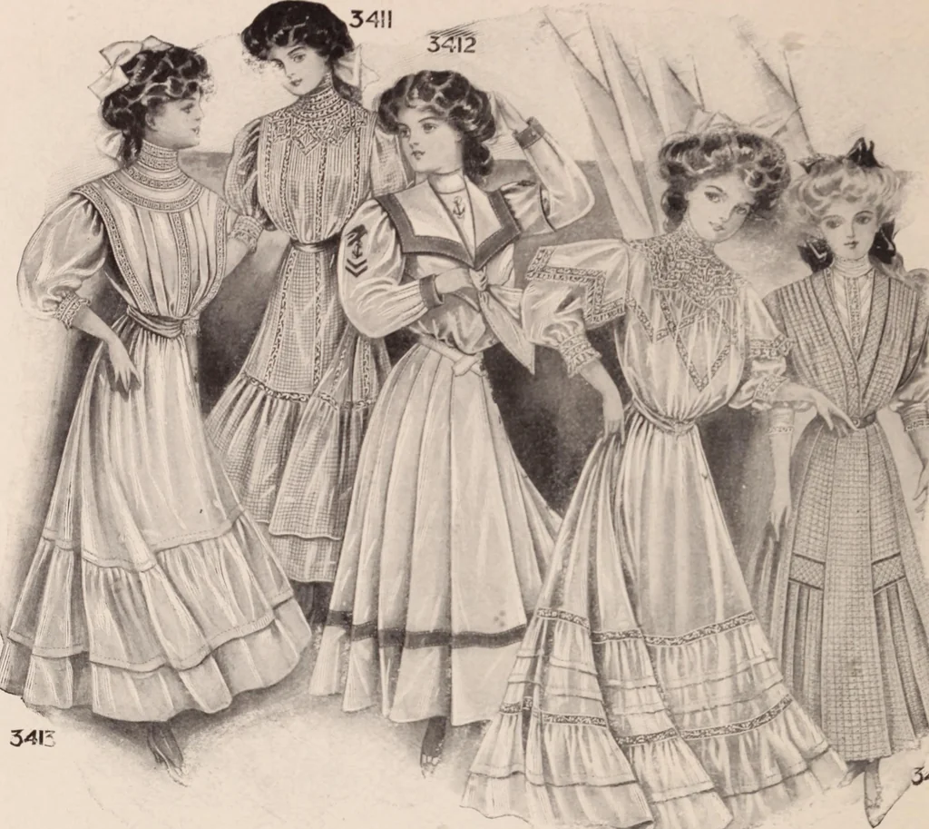 An illustration from New York fashions, 1908, 1908, leaf 87