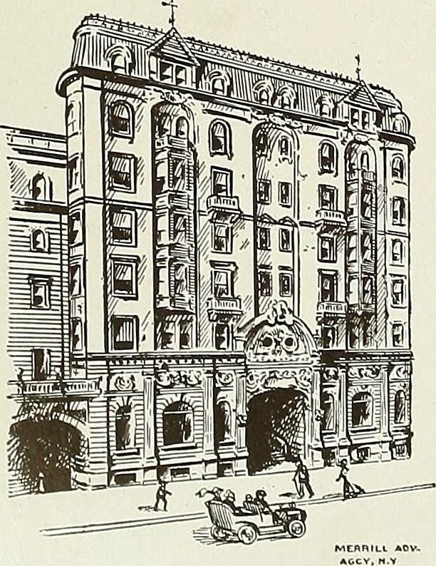 An illustration from New York plaisance, 1908, leaf 111