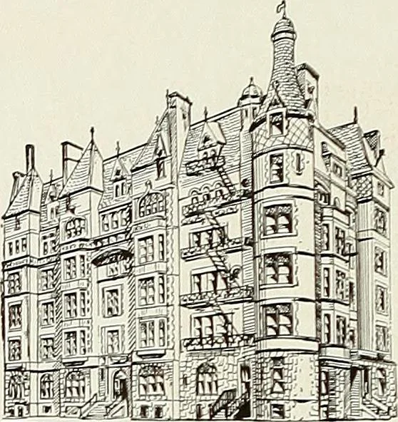 An illustration from New York plaisance, 1908, leaf 111