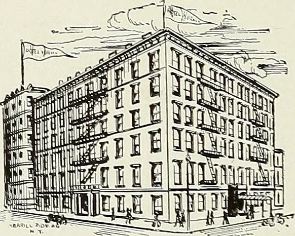 An illustration from New York plaisance, 1908, leaf 111