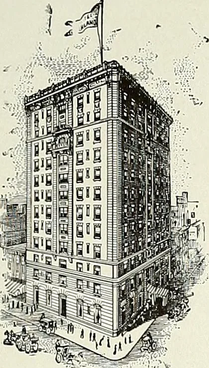 An illustration from New York plaisance, 1908, leaf 112