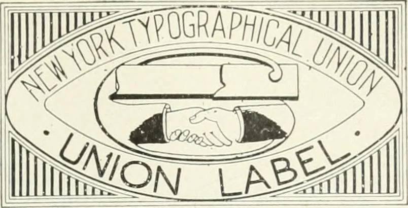 An illustration from New York typographical union no. 6 : study of a modern trade union and its predecessors, 1913, leaf 556