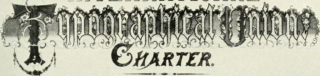 An illustration from New York typographical union no. 6 : study of a modern trade union and its predecessors, 1913, leaf 614