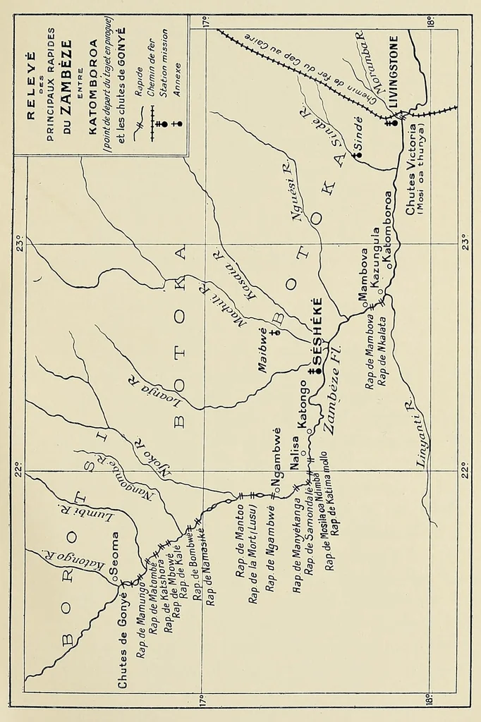 An illustration from The new Zambesi trail : a record of two journeys to north-western Rhodesia (1903 and 1920), 1922, leaf 195