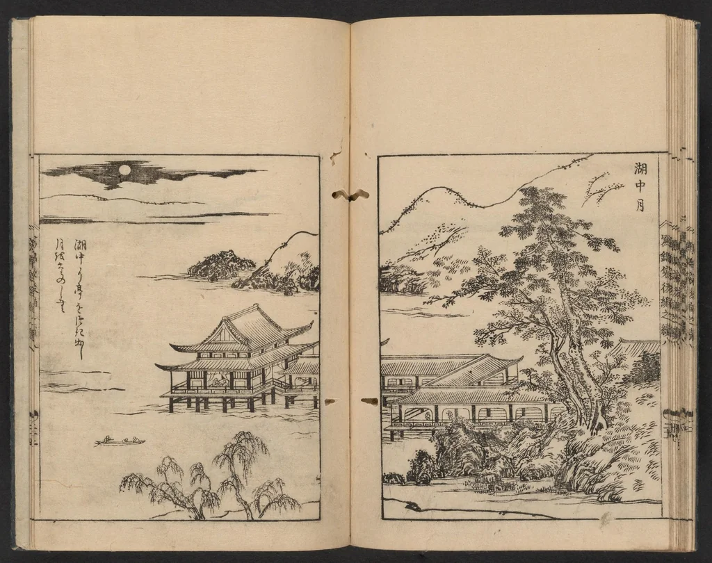 An illustration from Nezashi takara, 1745, leaf 19