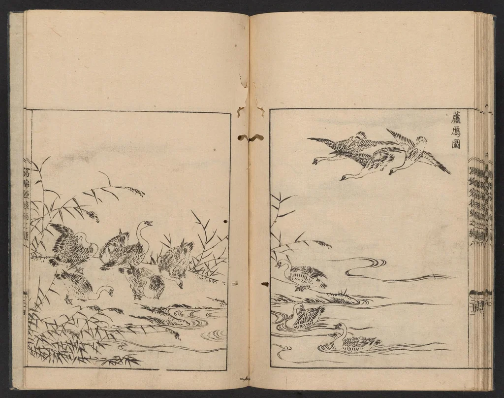 An illustration from Nezashi takara, 1745, leaf 20