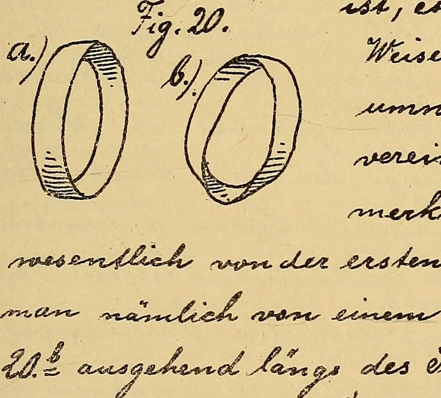 An illustration from Nicht-Euklidische Geometrie, 1893, leaf 108