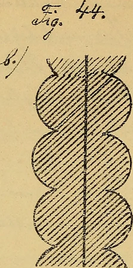 An illustration from Nicht-Euklidische Geometrie, 1893, leaf 195