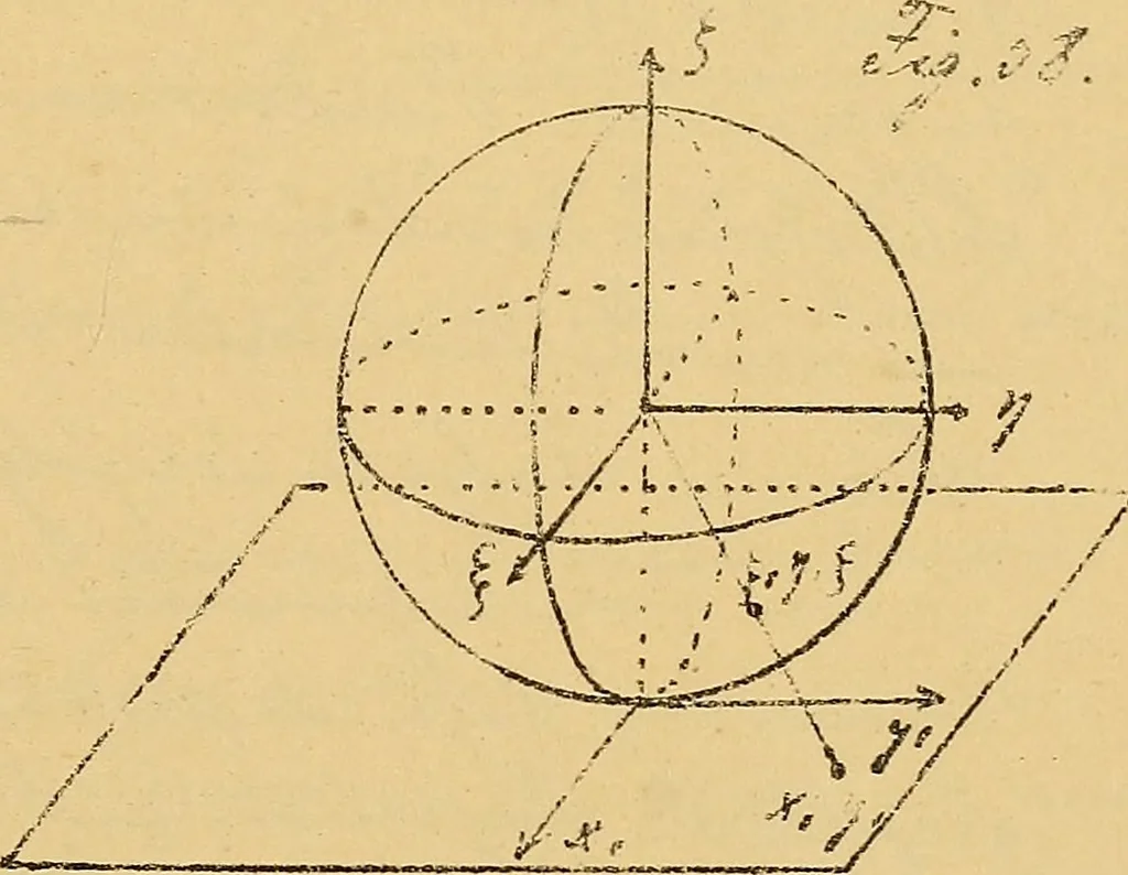 An illustration from Nicht-Euklidische Geometrie, 1893, leaf 232