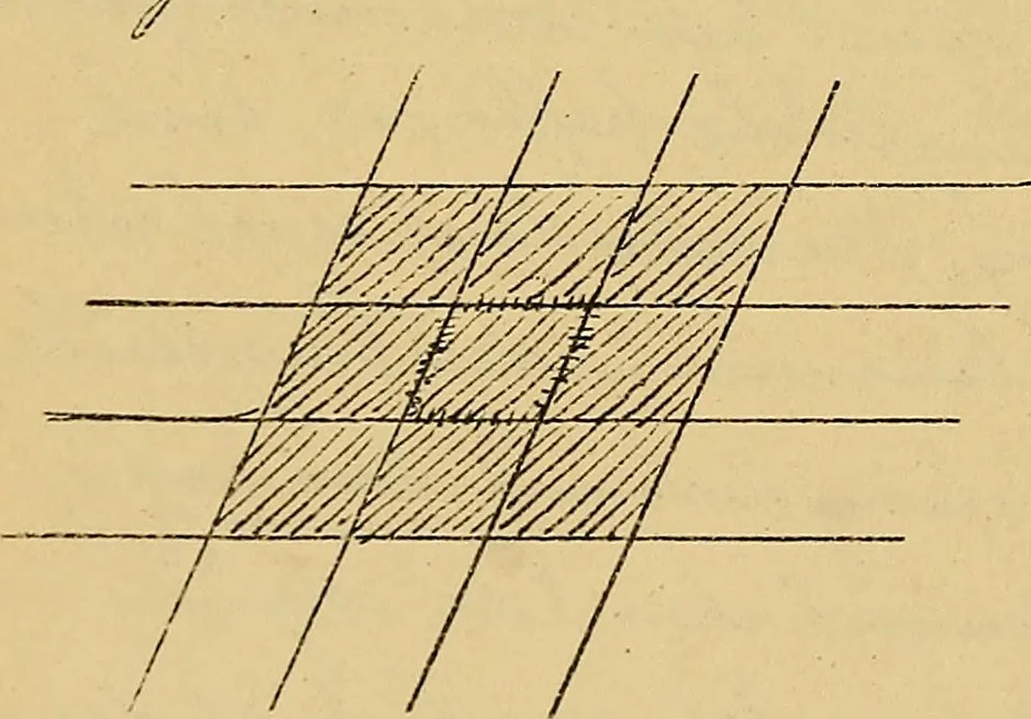 An illustration from Nicht-Euklidische Geometrie, 1893, leaf 255