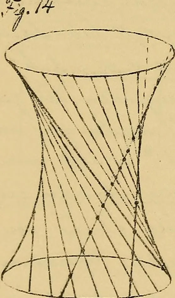 An illustration from Nicht-Euklidische Geometrie, 1893, leaf 111
