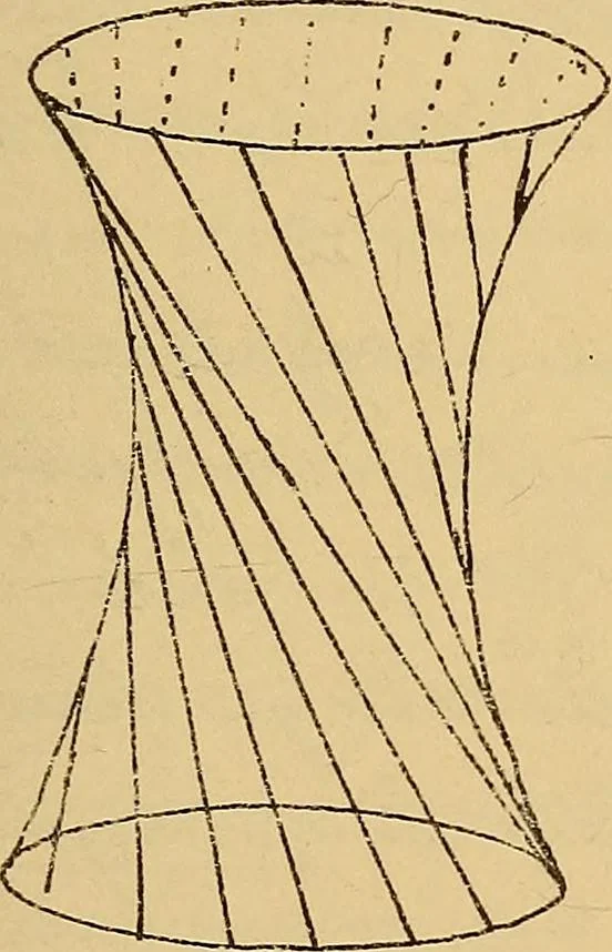 An illustration from Nicht-Euklidische Geometrie, 1893, leaf 114