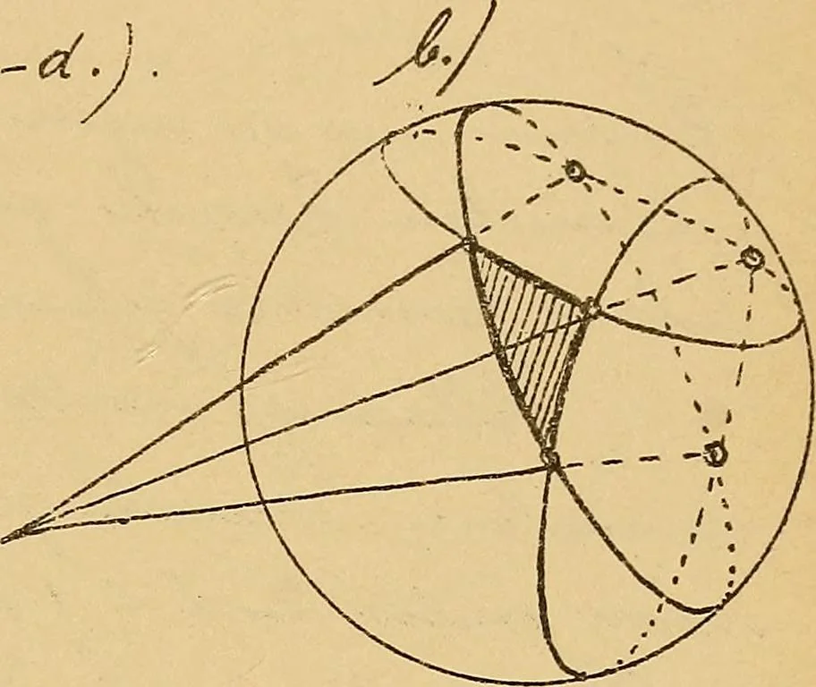 An illustration from Nicht-Euklidische Geometrie, 1893, leaf 178