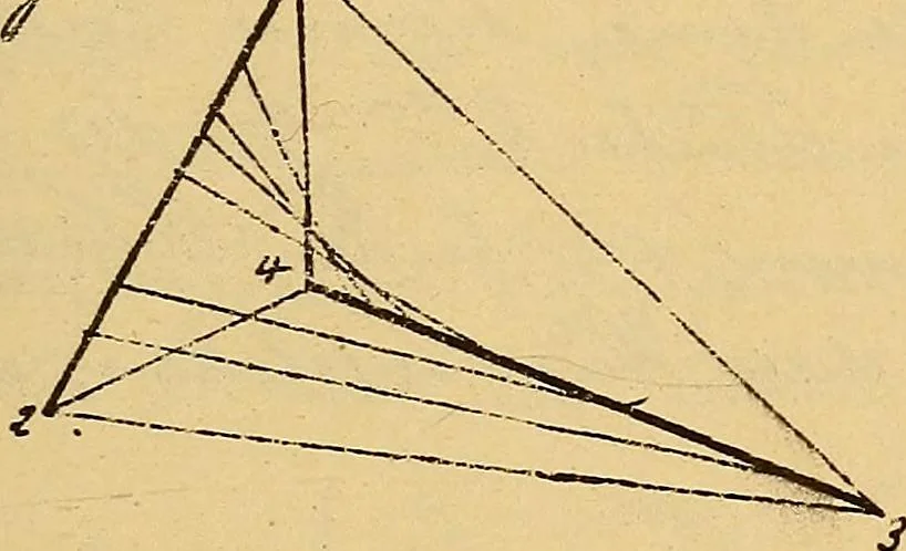 An illustration from Nicht-Euklidische Geometrie, 1893, leaf 78