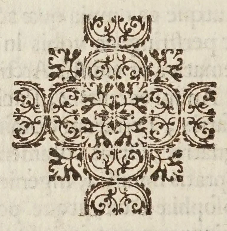 An illustration from Nicolai Adivnctii bvrgensis Oratio de mathematicae avdibvs habita in florentissima Pisarum Academia cum ibidem publicam illius scientiae explicationem aggressurus foret, 1627, leaf 38