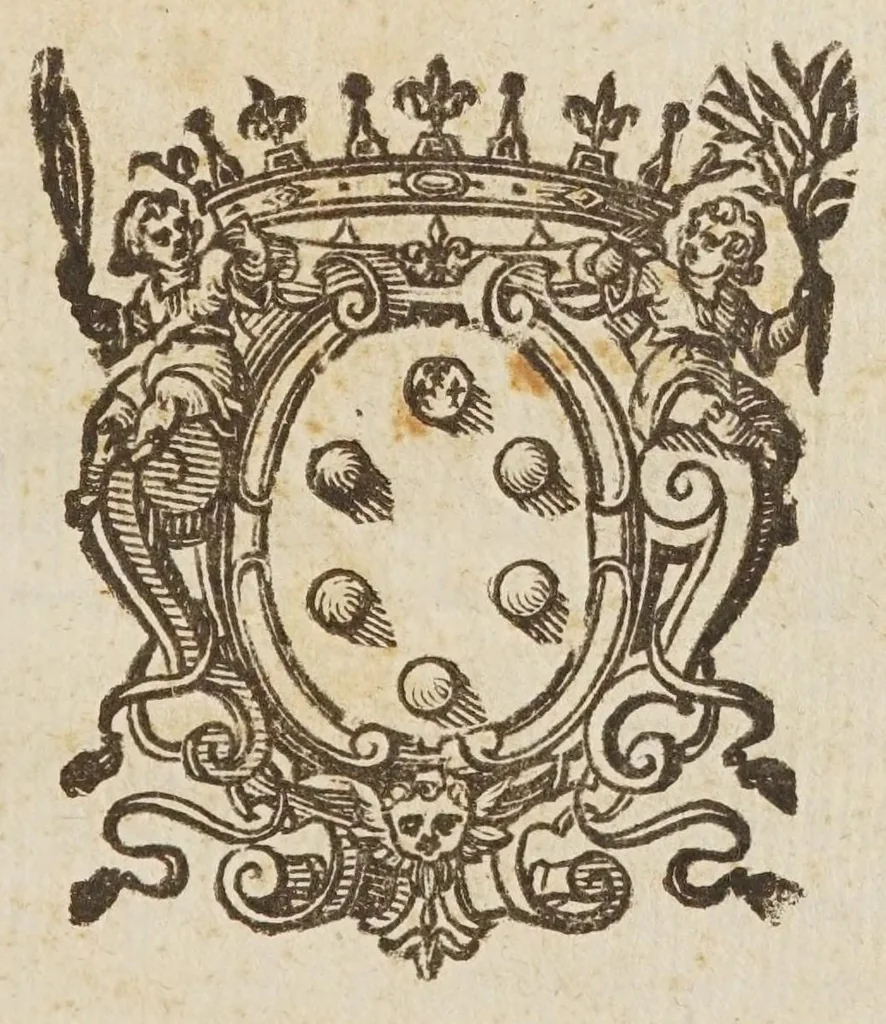 An illustration from Nicolai Adivnctii bvrgensis Oratio de mathematicae avdibvs habita in florentissima Pisarum Academia cum ibidem publicam illius scientiae explicationem aggressurus foret, 1627, leaf 5