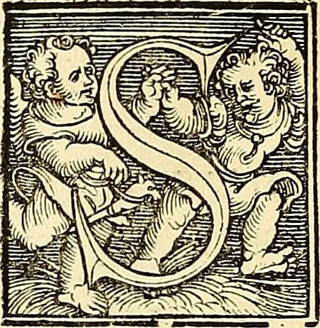 An illustration from Nicolai Copernici Torinensis De reuolutionibus orbium coelestium, libri VI : Habes in hoc opere iam recens nato, & aedito, studiose lector, motus stellarum, tam fixarum, quàm erraticarum, cum ex ueteribus, tum etiam ex recentibus obseruationibus restitutos: & nouis insuper ac admirabilibus hypothesibus ornatos. Habes etiam tabulas expeditissimas, ex quibus eosdem ad quoduis tempus quàm facillime caculare poteris. Igitur eme, lege, fruere. [Line in Greek], 1543, leaf 7