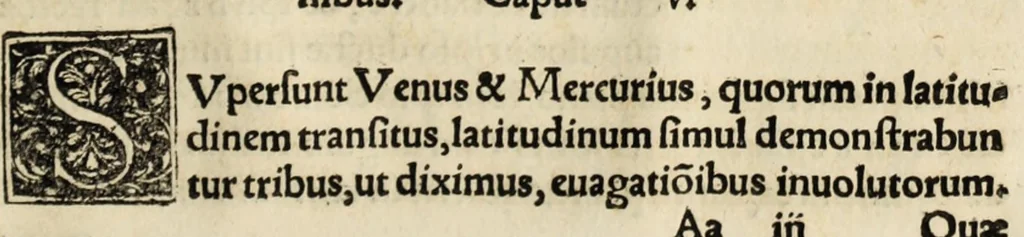 An illustration from Nicolai Copernici Torinensis de revolutionibus orbium coelestium libri VI .., 1543, leaf 395