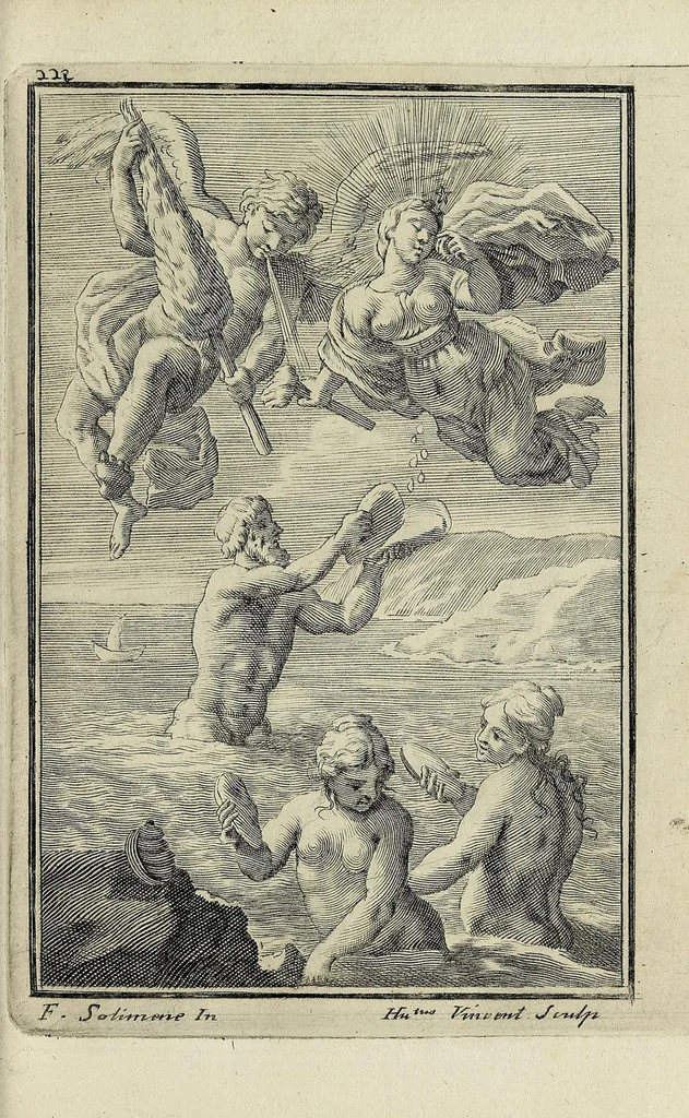 An illustration from Nicolai Parthenii Giannettasii Neapolit. Soc. Jesu. Halieutica, 1689, leaf 251