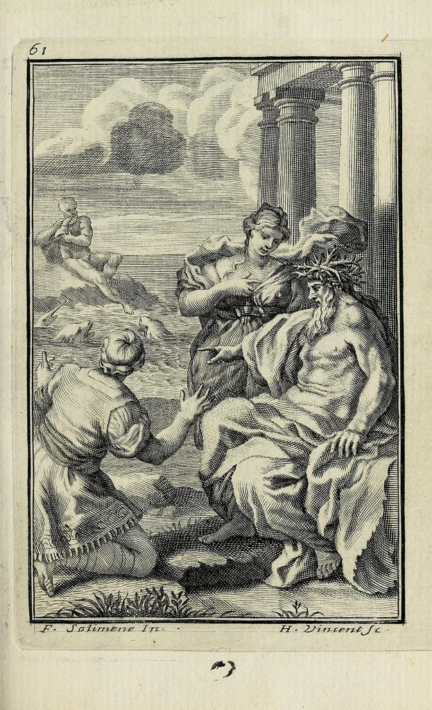 An illustration from Nicolai Parthenii Giannettasii Neapolit. Soc. Jesu. Halieutica, 1689, leaf 73