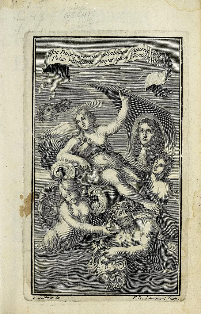 An illustration from Nicolai Parthenii Giannettasii Neapolit. Soc. Jesu. Halieutica, 1689, leaf 9
